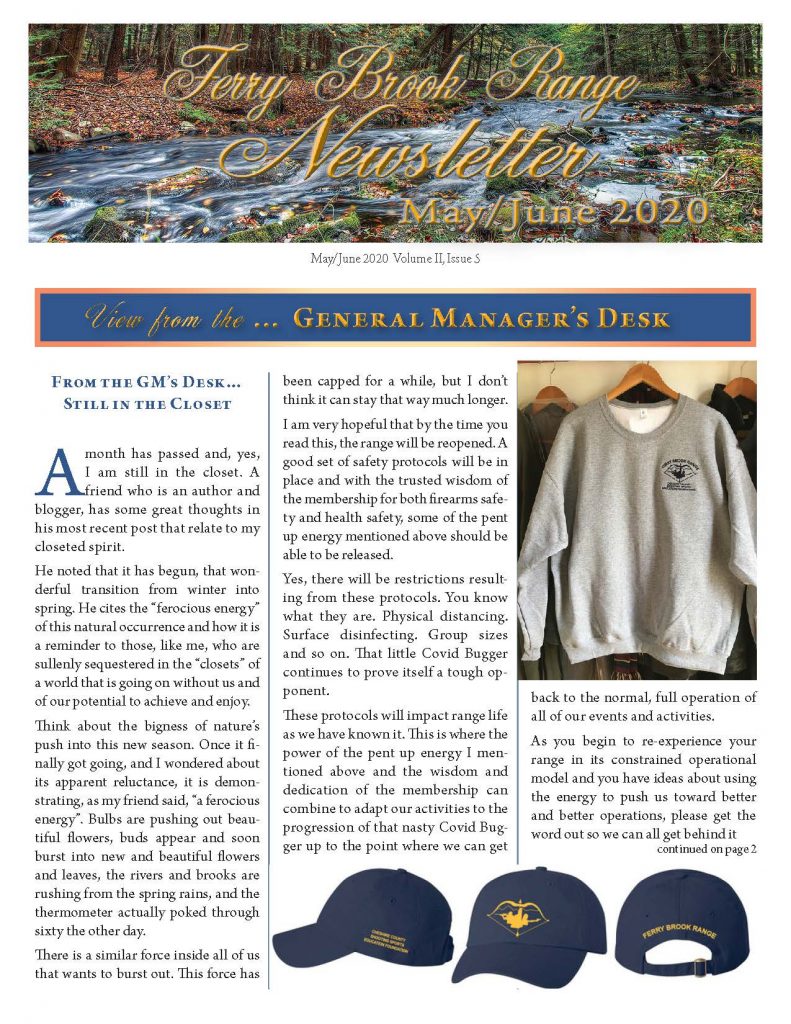 Ferry brook range newsletter ccssef